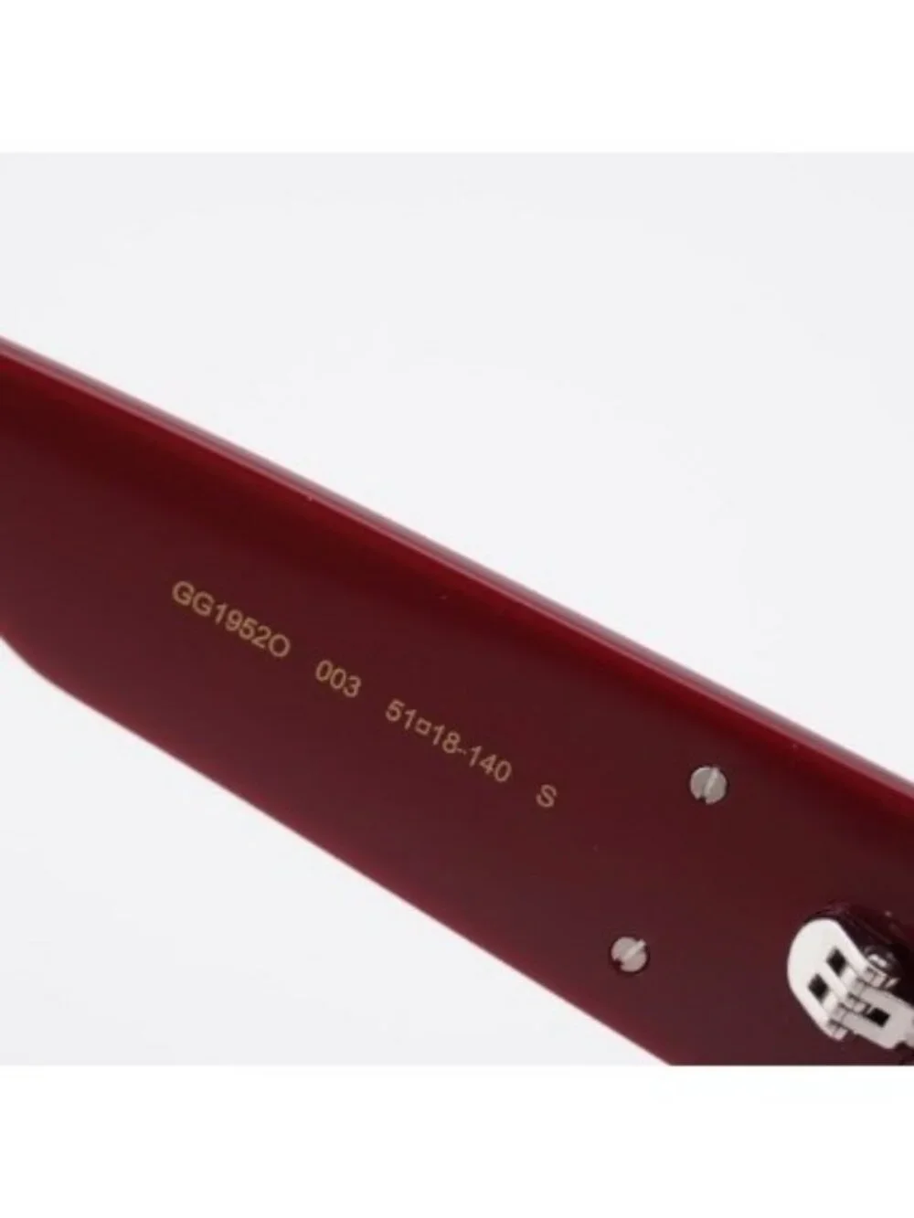 Gucci GG1952O 003 Eyeglasses Burgundy 51mm Square Frame
